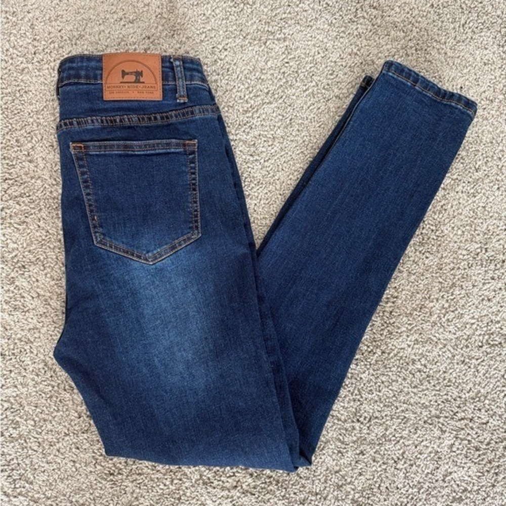 Monkey Ride Jeans Women Size‎ 11/30 Dark Wash Skinny Fit Denim Pants